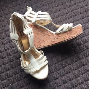 Cute Bohemian Wedge Sandals size 7.5